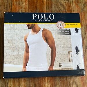 Polo by Ralph Lauren White Men's Tank Top Pack